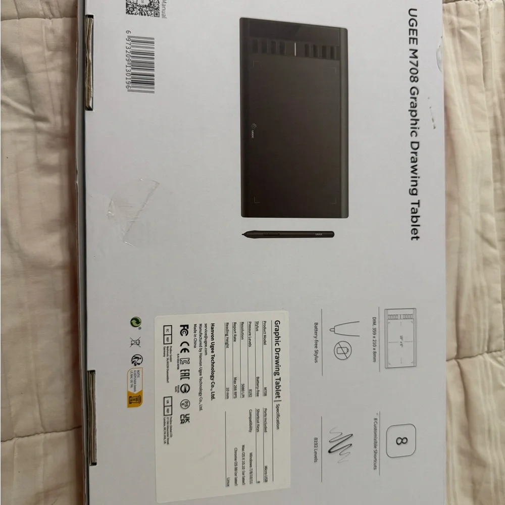M708 Black Graphic Drawing Tablet